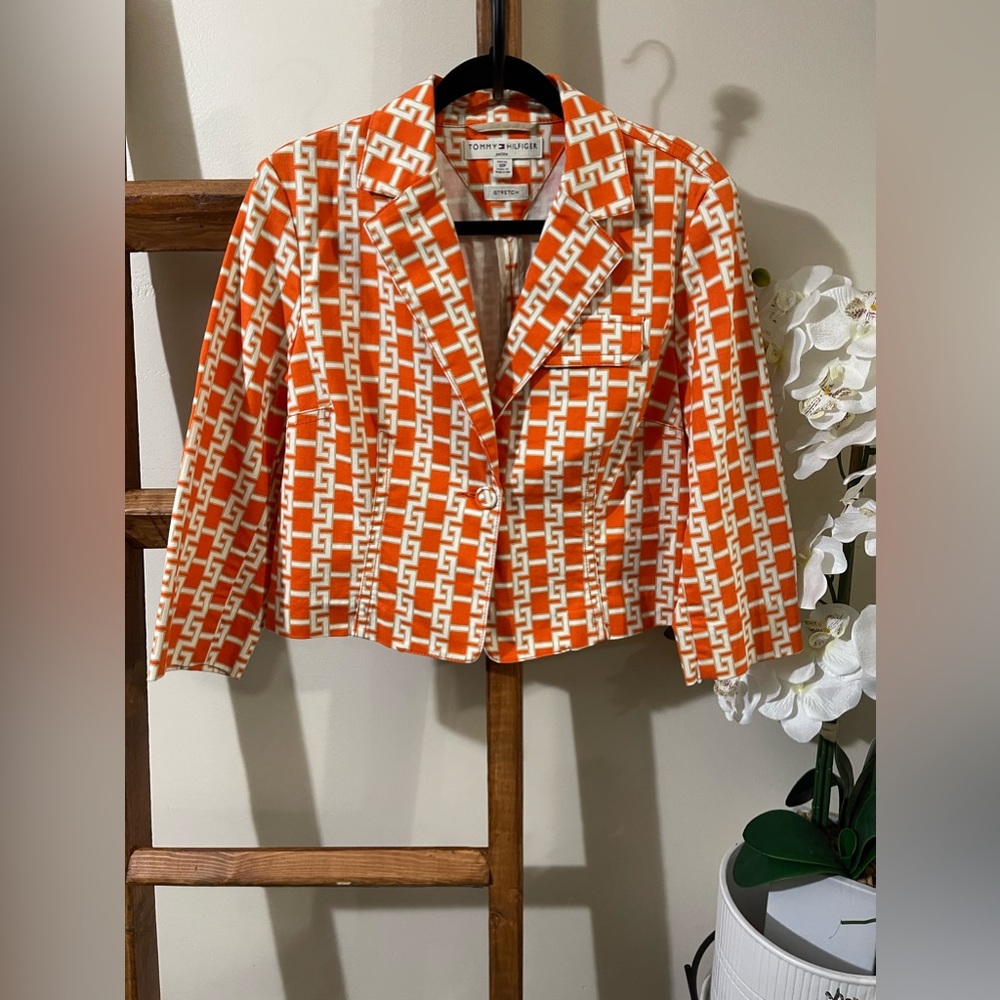 EUC- Tommy Hilfiger Cotton Short Blazer Jacket